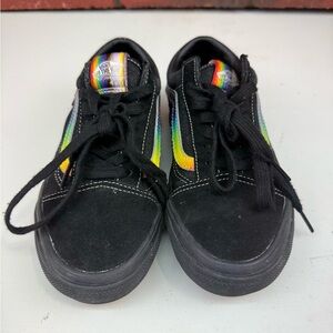 Vans Skate Old Skool Sneakers with Rainbow‎ Accents Size 4.5